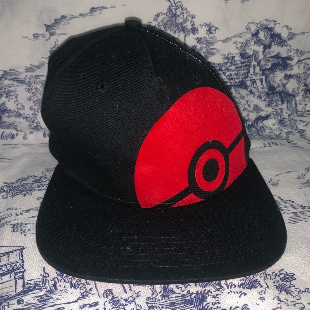 Pokemon Pokeball Snapback Hat Cap O/S Adjustable